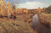 Levitan, Isaak Golden autumn china oil painting reproduction